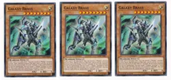 3x Yugioh SOFU-EN011 Galaxy Braver Common 1ST ED NM - Image 1