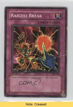 Raigeki Break 1st Ed. YuGiOh Starter Deck Yugi Evolution #SYE-050 2004 READ 2u3 - Image 1