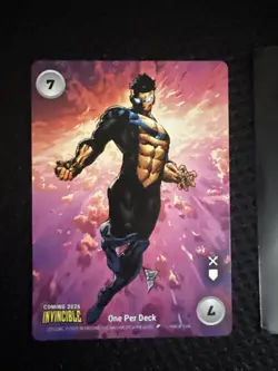 SDCC 2025 Invincible Overpower Promo Card Philip Tan CCG Comic Con - Image 1