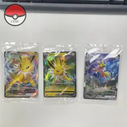 3Pcs IN STOCK Pokemon Chinese Promo Card CSHC 007 008 009 Jolteon Vmax Holo - Image 1