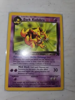 Dark Kadabra - Team Rocket 39/82 - WOTC 2000 - Uncommon Pokemon Card - NM/LP - Image 1