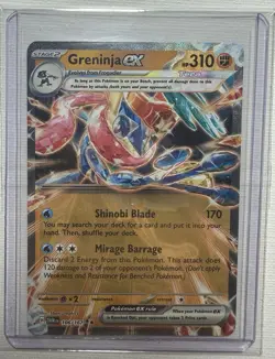 Greninja EX Double Rare Holo Pokemon Card TCG Twilight Masquerade 106/167 - Image 1