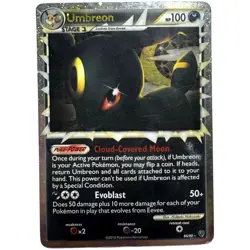 Umbreon Prime HGSS Undaunted 86/90 Holo Ultra Rare 2010 Pokemon Card MP-HP - Image 2