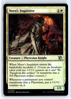 FOIL Norn's Inquisitor 29 March of the Machine - MTG Magic the Gathering Card - Image 1