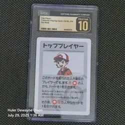 CGC Graded Pristine 10 Pokemon Card Top Player JPN Old Maid 2019 - Image 1