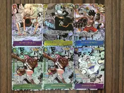 6×One Piece Doujin Card Luffy Gear Fourth Fifth English Japanese Custom DIY - Image 1