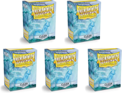 5 Packs Matte Clear Standard Size 100 Ct Card Sleeves Value Bundle! - Image 2