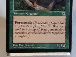 MTG Elite Cat Warrior (2) Portal Regular Common Magic - Image 3