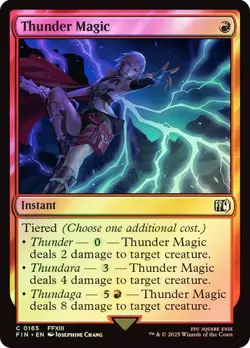 MAGIC THE GATHERING FINAL FANTASY THUNDER MAGIC (FOIL) C 165 FIN MTG FCA TCG - Image 1