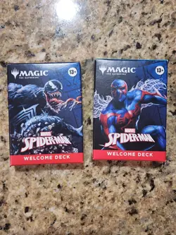 SDCC 2025 Magic The Gathering (MTG) x Spiderman Welcome Deck Black, Blue - Image 1
