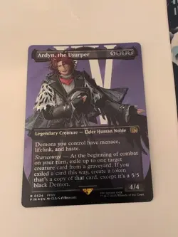 MTG: Ardyn, the Usurper (Borderless 524) (Surge Foil) - NM - FINAL FANTASY - Image 1