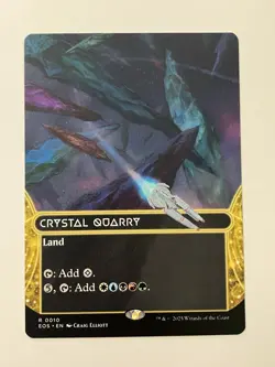 Crystal Quarry (Rare Borderless) #10 EOE Stellar Sights MTG NM - Image 1