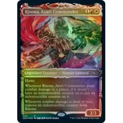 RISONA, ASARI COMMANDER (SHOWCASE) (FOIL-ETCHED) Kamigawa: Neon Dynasty NEO MTG - Image 1