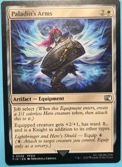 Paladin's Arms Final x4 NM Final Fantasy MTG Magic The Gathering - Image 1