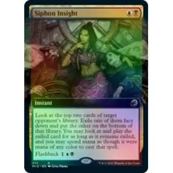 Foil Siphon Insight (extended Art) M/NM Magic MTG Innistrad: Midnight Hunt - Image 1