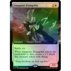 FOIL SANGUINE EVANGELIST (EXTENDED ART) X4 The Lost Caverns Of Ixalan LCI MTG - Image 1