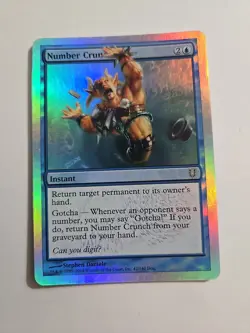 Number Cruncher (from Unhinged) FOIL x1 MTG ENGLISH Rare Check My Store! - Image 1