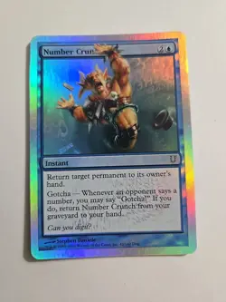Number Cruncher (from Unhinged) FOIL x1 MTG ENGLISH Rare Check My Store! - Image 2