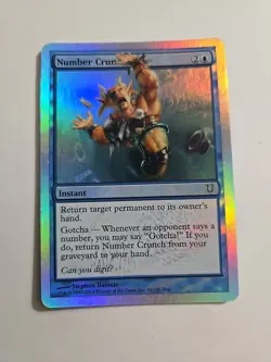 Number Cruncher (from Unhinged) FOIL x1 MTG ENGLISH Rare Check My Store! - Image 3