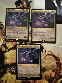 3x Infinite Guideline Station MTG Edge of Eternities Rare Nonfoil NM - Image 1