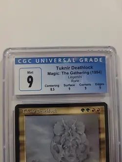 Mtg CGC Graded - Tuknir Deathlock *Reserved List - Mint 9* - Image 2