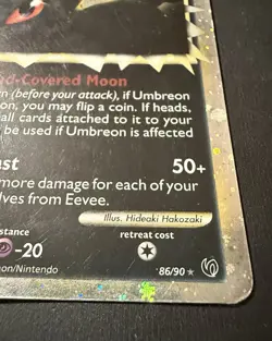 Umbreon (Prime) 86/90 Undaunted Holo Pokemon TCG 2010 Mod Played MP condition - Image 3