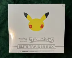 Pokemon Celebrations 25th Anniversary Elite Trainer Box ETB Sealed w/ Protector - Image 2
