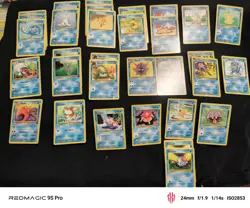 Vintage Pokemon water Lot 30 Cards Commons - Image 1