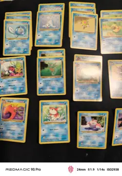 Vintage Pokemon water Lot 30 Cards Commons - Image 2