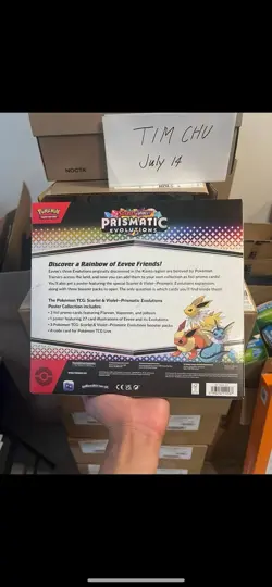 Pokemon Scarlet & Violet Prismatic Evolutions Poster Collection full case 6 unit - Image 3