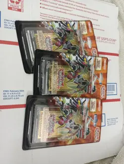 Set of 3 Yugioh Lightning Overdrive 1st Edition Blister Booster Packs - New - Image 1