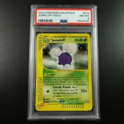 PSA 8 Jumpluff H13/H32 Aquapolis E Series Holo Rare Graded Pokemon Card - Image 1
