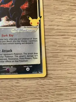 Umbreon Gold Star 17/17 Celebrations Classic Collection Pokemon Card - Image 5