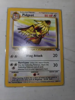 Pidgeot - Jungle 24/64 - Rare Non-Holo Vintage WOTC Pokemon Card - LP/NM - Image 1
