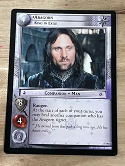 Awesome Lord Of The Rings LOTR TCG Card Aragorn King In Exile X2 1P365 LP - Image 2