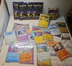 Pokemon Card Lot Japanese and English Edition. 4-Trick Or Trade Packs - Image 1