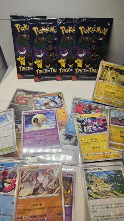 Pokemon Card Lot Japanese and English Edition. 4-Trick Or Trade Packs - Image 2