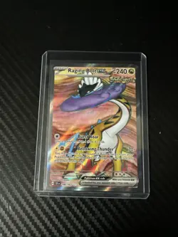 Pokemon TCG Raging Bolt EX Full Art Ultra Rare Holo Card 196/162 Temporal Forces - Image 1