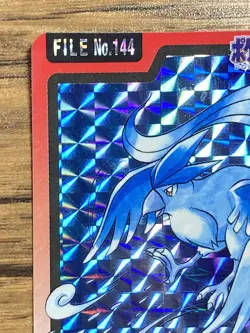 Pokemon Carddass Card Articuno File No.144 Bandai Pocket Monsters 1997 Holo - Image 3