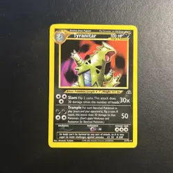 Tyranitar 31/75 Neo Discovery Pokemon Card Regular Rare Moderately Played MP - Image 1