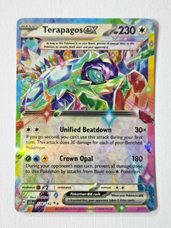 Pokemon Card TCG: Terapagos ex-Double Rare-Stellar Crown NM/M 128/142 - Image 1