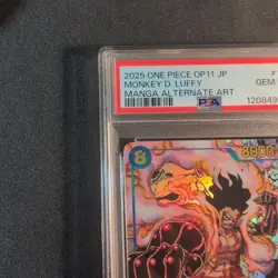 One Piece Card Monkey D Luffy Gear 4 OP11 118 PSA10 Comic Parallel SR - Image 2