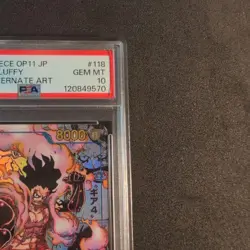 One Piece Card Monkey D Luffy Gear 4 OP11 118 PSA10 Comic Parallel SR - Image 3