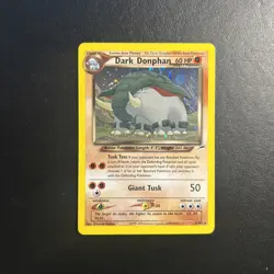 Dark Donphan 3/105 Neo Destiny Pokemon Card Holo Rare Moderately Played MP + - Image 1