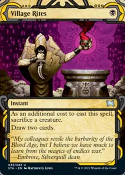 Village Rites -Foil Light Play MTG Strixhaven Mystical Archive - Image 1