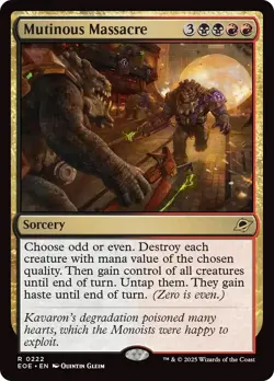 🧙Mutinous Massacre R 0222 EOE Edge Of Eternities MTG - Image 1
