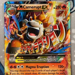 M Camerupt EX XY198 Black Star Promo Holo Pokemon Card 2017 NM - Image 2