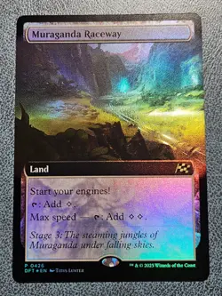 Muraganda Raceway FOIL 0426 Extended Art Aetherdrift DFT MTG Rare Land Unplayed - Image 1