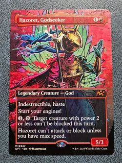 Hazoret, Godseeker Borderless M Foil #347 | DFT Aetherdrift | MTG - Image 1