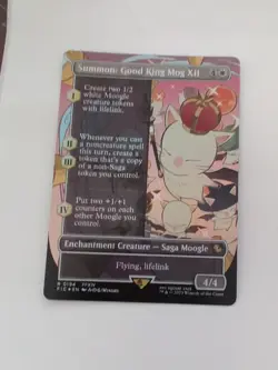 MTG Summon: Good King Mog XII #194 | FIC | Foil | Borderless | SY - Image 1
